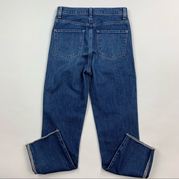 J Brand Jules Rhinestone Tuxedo Stripe Straight Leg Jeans in Urbanite Sz 26 - Picture 11 of 16